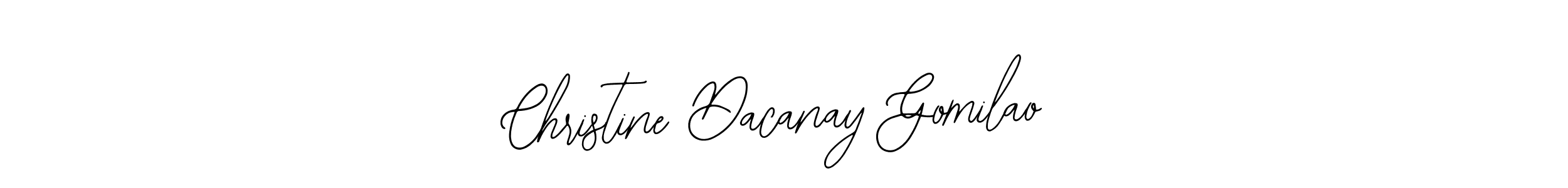 Make a beautiful signature design for name Christine Dacanay Gomilao. With this signature (Bearetta-2O07w) style, you can create a handwritten signature for free. Christine Dacanay Gomilao signature style 12 images and pictures png