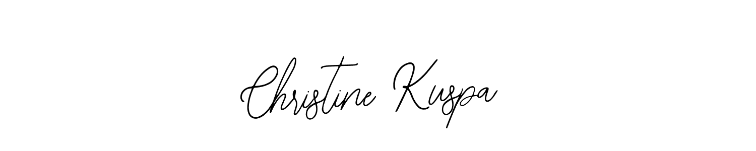 The best way (Bearetta-2O07w) to make a short signature is to pick only two or three words in your name. The name Christine Kuspa include a total of six letters. For converting this name. Christine Kuspa signature style 12 images and pictures png