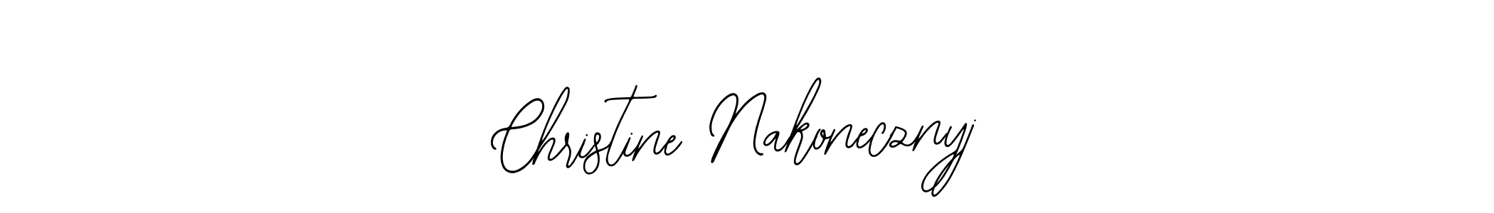 Create a beautiful signature design for name Christine Nakonecznyj. With this signature (Bearetta-2O07w) fonts, you can make a handwritten signature for free. Christine Nakonecznyj signature style 12 images and pictures png