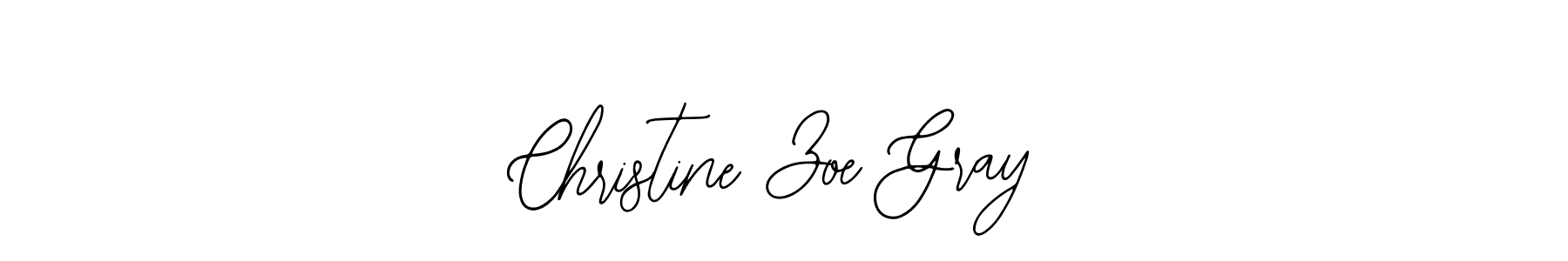 The best way (Bearetta-2O07w) to make a short signature is to pick only two or three words in your name. The name Christine Zoe Gray include a total of six letters. For converting this name. Christine Zoe Gray signature style 12 images and pictures png