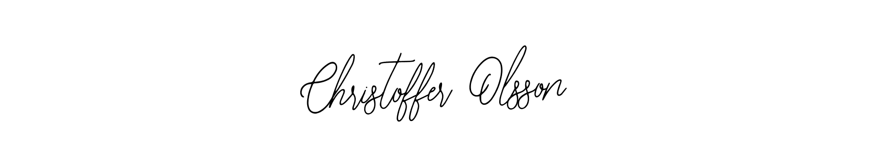 You should practise on your own different ways (Bearetta-2O07w) to write your name (Christoffer Olsson) in signature. don't let someone else do it for you. Christoffer Olsson signature style 12 images and pictures png