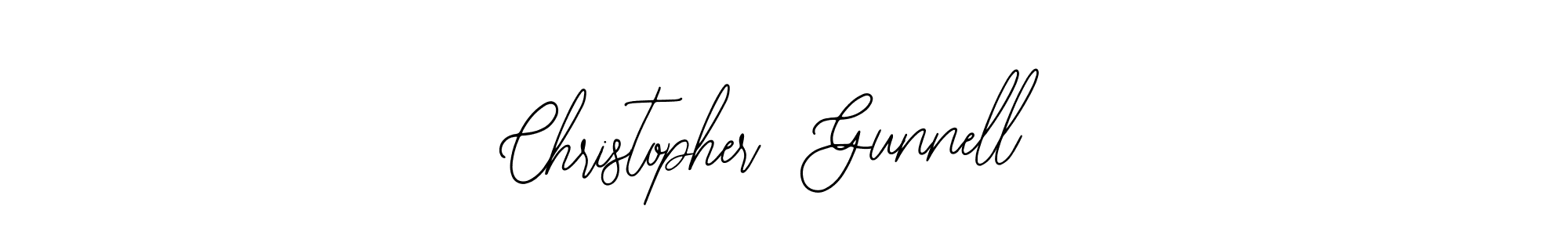 You should practise on your own different ways (Bearetta-2O07w) to write your name (Christopher  Gunnell) in signature. don't let someone else do it for you. Christopher  Gunnell signature style 12 images and pictures png