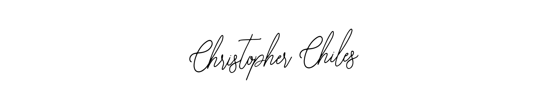 You should practise on your own different ways (Bearetta-2O07w) to write your name (Christopher Chiles) in signature. don't let someone else do it for you. Christopher Chiles signature style 12 images and pictures png
