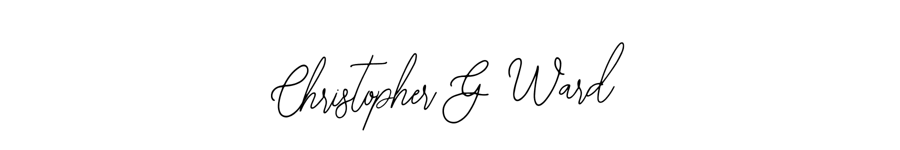 Also You can easily find your signature by using the search form. We will create Christopher G Ward name handwritten signature images for you free of cost using Bearetta-2O07w sign style. Christopher G Ward signature style 12 images and pictures png