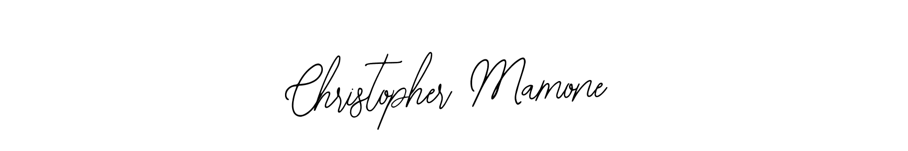 How to make Christopher Mamone name signature. Use Bearetta-2O07w style for creating short signs online. This is the latest handwritten sign. Christopher Mamone signature style 12 images and pictures png