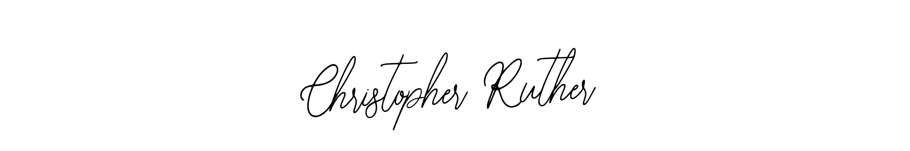 You should practise on your own different ways (Bearetta-2O07w) to write your name (Christopher Ruther) in signature. don't let someone else do it for you. Christopher Ruther signature style 12 images and pictures png