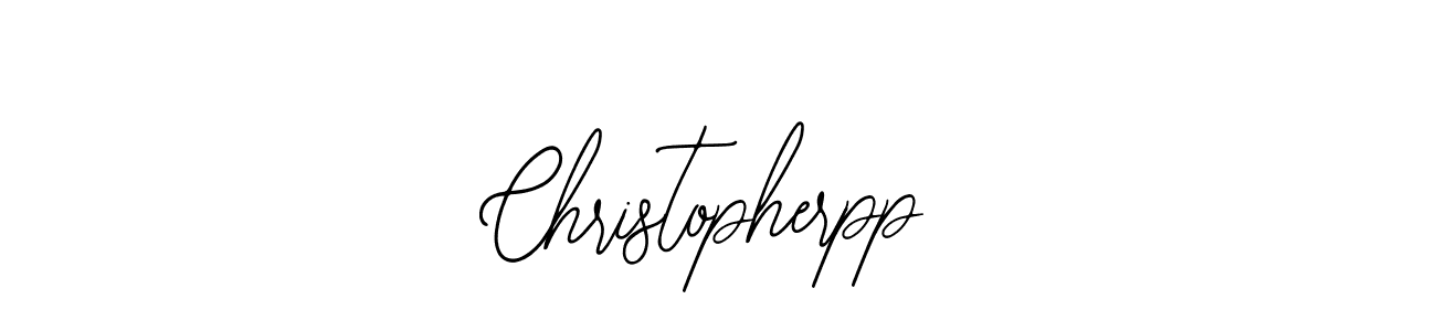 How to make Christopherpp name signature. Use Bearetta-2O07w style for creating short signs online. This is the latest handwritten sign. Christopherpp signature style 12 images and pictures png