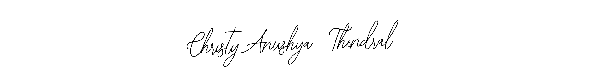 Also we have Christy Anushya  Thendral name is the best signature style. Create professional handwritten signature collection using Bearetta-2O07w autograph style. Christy Anushya  Thendral signature style 12 images and pictures png