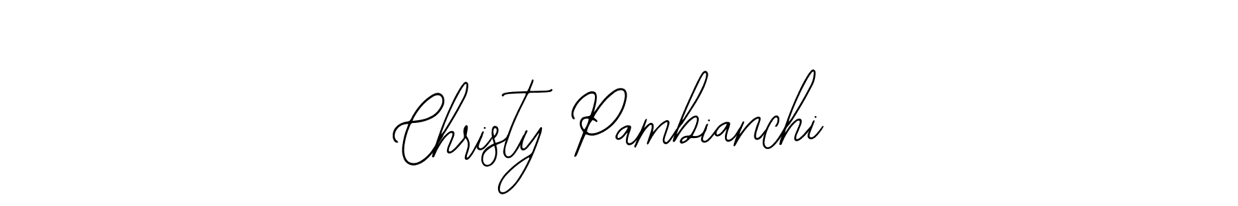 Make a beautiful signature design for name Christy Pambianchi. Use this online signature maker to create a handwritten signature for free. Christy Pambianchi signature style 12 images and pictures png