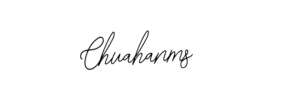 How to make Chuahanms name signature. Use Bearetta-2O07w style for creating short signs online. This is the latest handwritten sign. Chuahanms signature style 12 images and pictures png