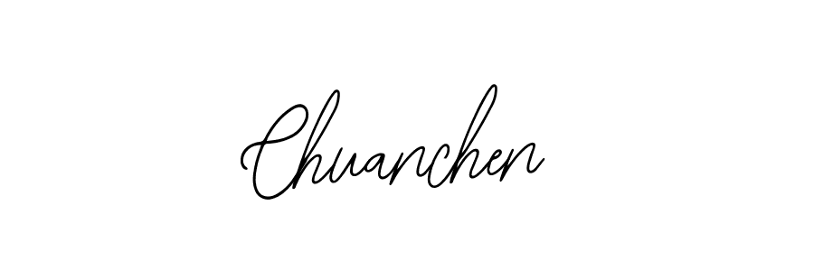 How to make Chuanchen name signature. Use Bearetta-2O07w style for creating short signs online. This is the latest handwritten sign. Chuanchen signature style 12 images and pictures png