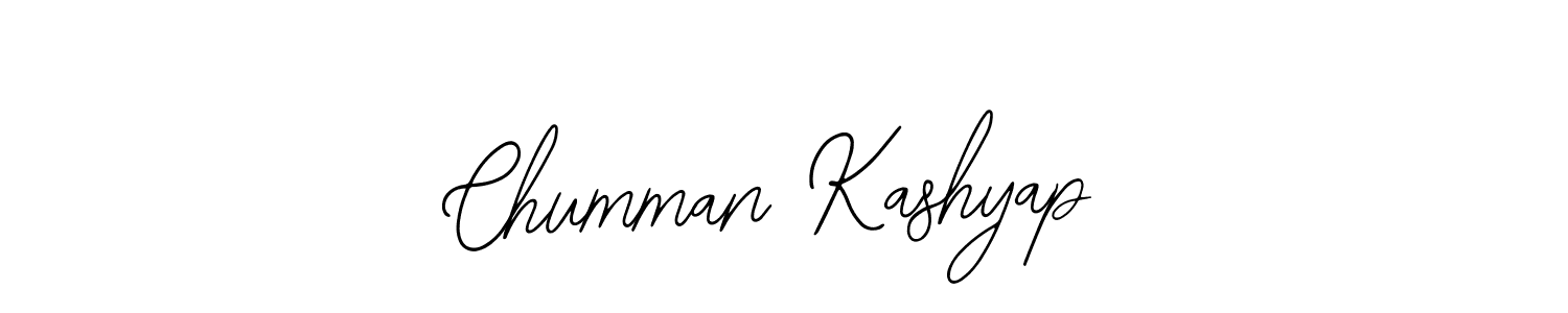 Use a signature maker to create a handwritten signature online. With this signature software, you can design (Bearetta-2O07w) your own signature for name Chumman Kashyap. Chumman Kashyap signature style 12 images and pictures png