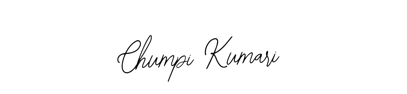How to make Chumpi Kumari name signature. Use Bearetta-2O07w style for creating short signs online. This is the latest handwritten sign. Chumpi Kumari signature style 12 images and pictures png