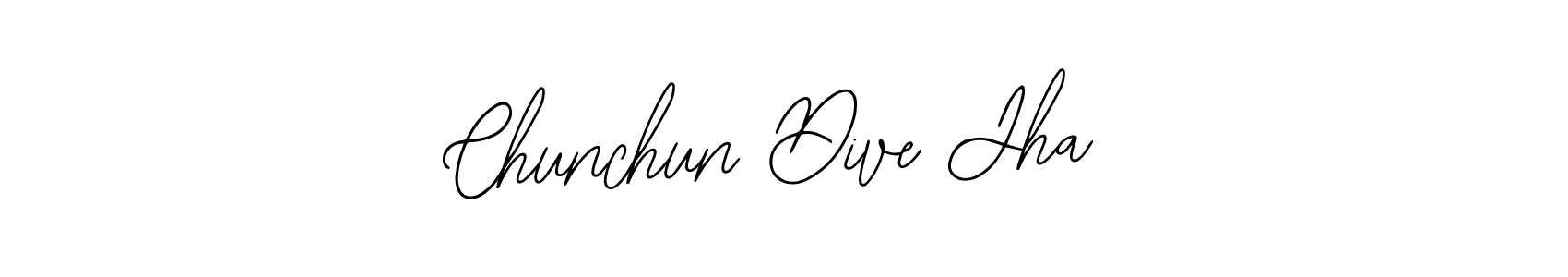 Also You can easily find your signature by using the search form. We will create Chunchun Dive Jha name handwritten signature images for you free of cost using Bearetta-2O07w sign style. Chunchun Dive Jha signature style 12 images and pictures png