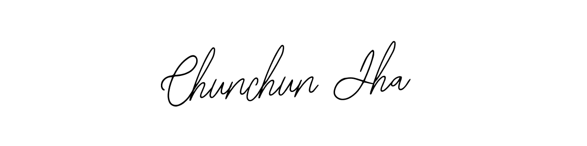 Make a beautiful signature design for name Chunchun Jha. With this signature (Bearetta-2O07w) style, you can create a handwritten signature for free. Chunchun Jha signature style 12 images and pictures png