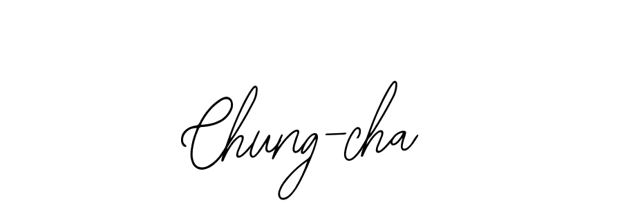 Design your own signature with our free online signature maker. With this signature software, you can create a handwritten (Bearetta-2O07w) signature for name Chung-cha. Chung-cha signature style 12 images and pictures png