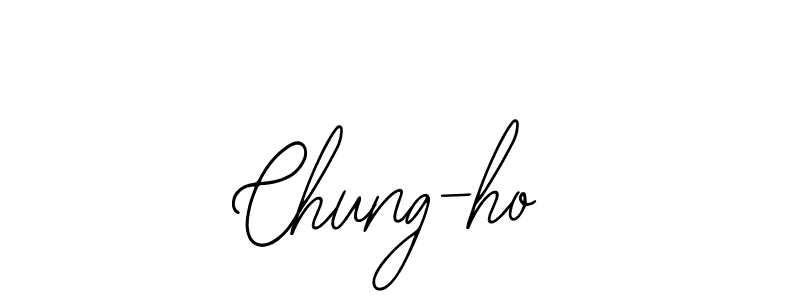 You should practise on your own different ways (Bearetta-2O07w) to write your name (Chung-ho) in signature. don't let someone else do it for you. Chung-ho signature style 12 images and pictures png