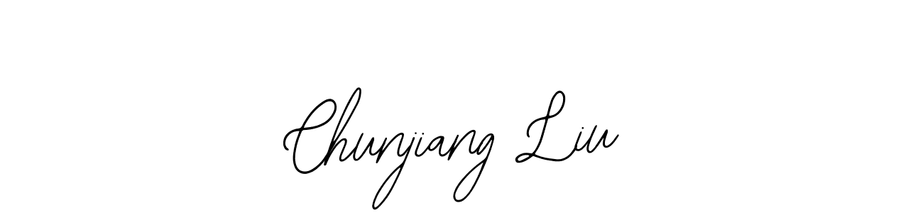 It looks lik you need a new signature style for name Chunjiang Liu. Design unique handwritten (Bearetta-2O07w) signature with our free signature maker in just a few clicks. Chunjiang Liu signature style 12 images and pictures png