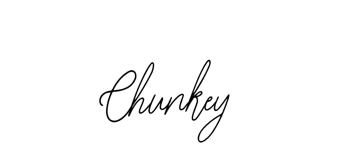 You should practise on your own different ways (Bearetta-2O07w) to write your name (Chunkey) in signature. don't let someone else do it for you. Chunkey signature style 12 images and pictures png