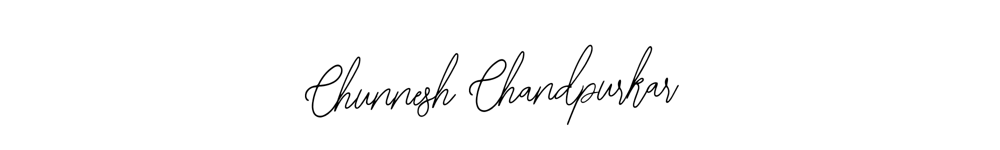 The best way (Bearetta-2O07w) to make a short signature is to pick only two or three words in your name. The name Chunnesh Chandpurkar include a total of six letters. For converting this name. Chunnesh Chandpurkar signature style 12 images and pictures png