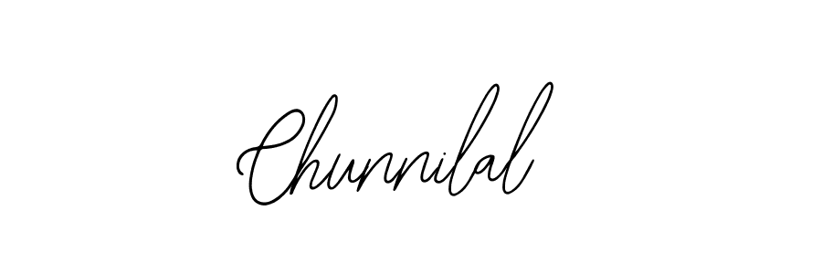 You should practise on your own different ways (Bearetta-2O07w) to write your name (Chunnilal) in signature. don't let someone else do it for you. Chunnilal signature style 12 images and pictures png