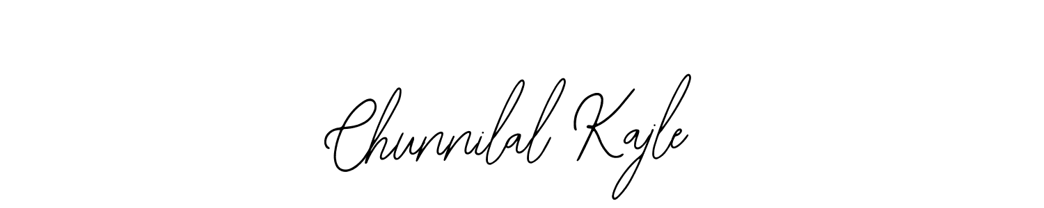 How to make Chunnilal Kajle signature? Bearetta-2O07w is a professional autograph style. Create handwritten signature for Chunnilal Kajle name. Chunnilal Kajle signature style 12 images and pictures png