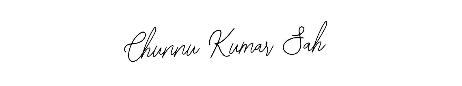 Design your own signature with our free online signature maker. With this signature software, you can create a handwritten (Bearetta-2O07w) signature for name Chunnu Kumar Sah. Chunnu Kumar Sah signature style 12 images and pictures png