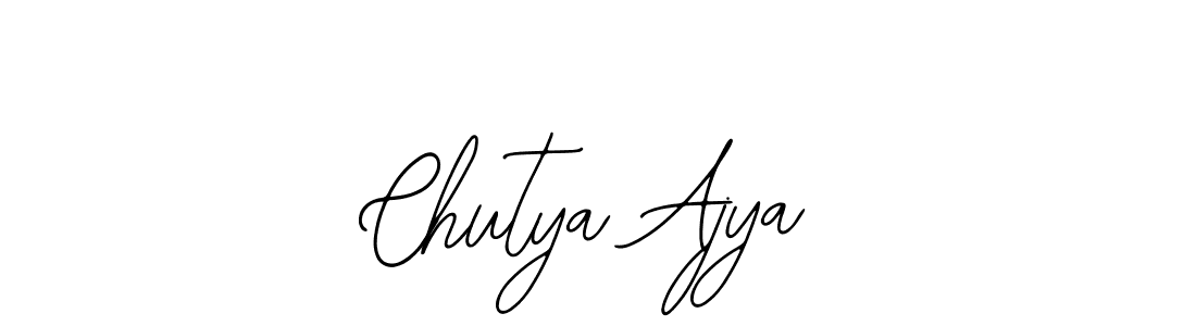 Also You can easily find your signature by using the search form. We will create Chutya Ajya name handwritten signature images for you free of cost using Bearetta-2O07w sign style. Chutya Ajya signature style 12 images and pictures png
