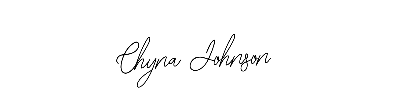 The best way (Bearetta-2O07w) to make a short signature is to pick only two or three words in your name. The name Chyna Johnson include a total of six letters. For converting this name. Chyna Johnson signature style 12 images and pictures png