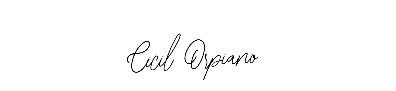 How to make Cicil Orpiano name signature. Use Bearetta-2O07w style for creating short signs online. This is the latest handwritten sign. Cicil Orpiano signature style 12 images and pictures png