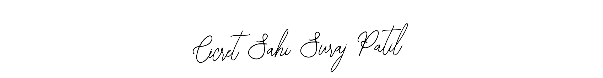 Use a signature maker to create a handwritten signature online. With this signature software, you can design (Bearetta-2O07w) your own signature for name Cicret Sahi Suraj Patil. Cicret Sahi Suraj Patil signature style 12 images and pictures png