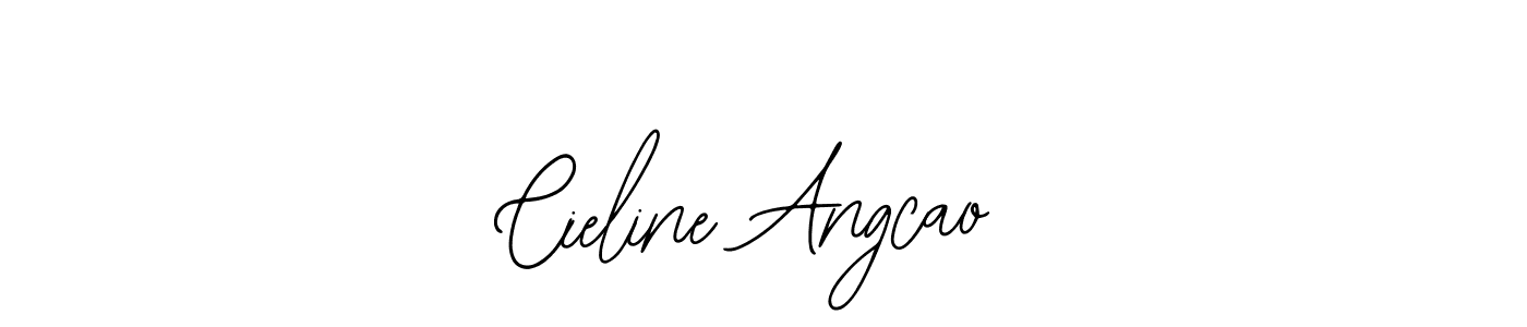 You should practise on your own different ways (Bearetta-2O07w) to write your name (Cieline Angcao) in signature. don't let someone else do it for you. Cieline Angcao signature style 12 images and pictures png