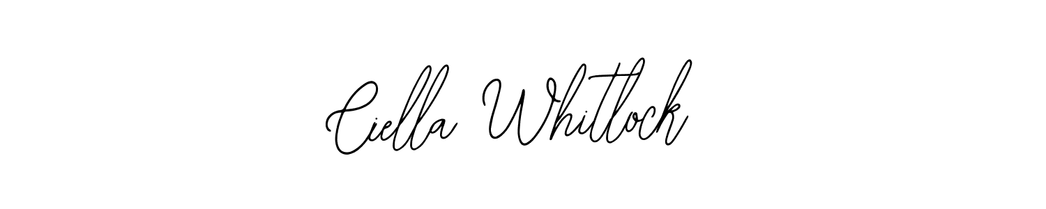Also You can easily find your signature by using the search form. We will create Ciella Whitlock name handwritten signature images for you free of cost using Bearetta-2O07w sign style. Ciella Whitlock signature style 12 images and pictures png
