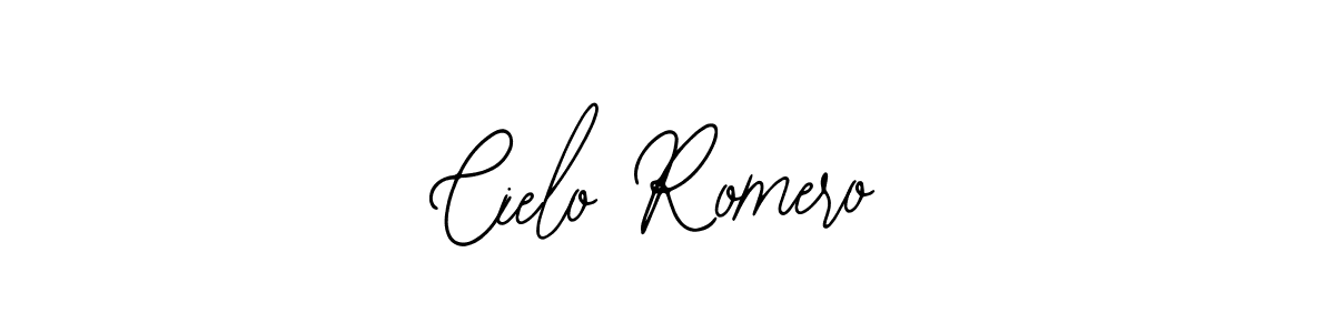 Bearetta-2O07w is a professional signature style that is perfect for those who want to add a touch of class to their signature. It is also a great choice for those who want to make their signature more unique. Get Cielo Romero name to fancy signature for free. Cielo Romero signature style 12 images and pictures png