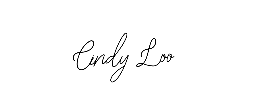 You should practise on your own different ways (Bearetta-2O07w) to write your name (Cindy Loo) in signature. don't let someone else do it for you. Cindy Loo signature style 12 images and pictures png