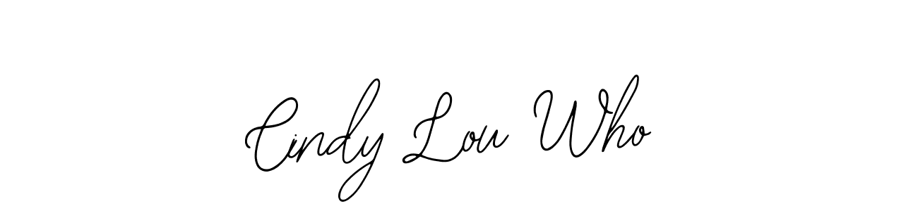 Similarly Bearetta-2O07w is the best handwritten signature design. Signature creator online .You can use it as an online autograph creator for name Cindy Lou Who. Cindy Lou Who signature style 12 images and pictures png