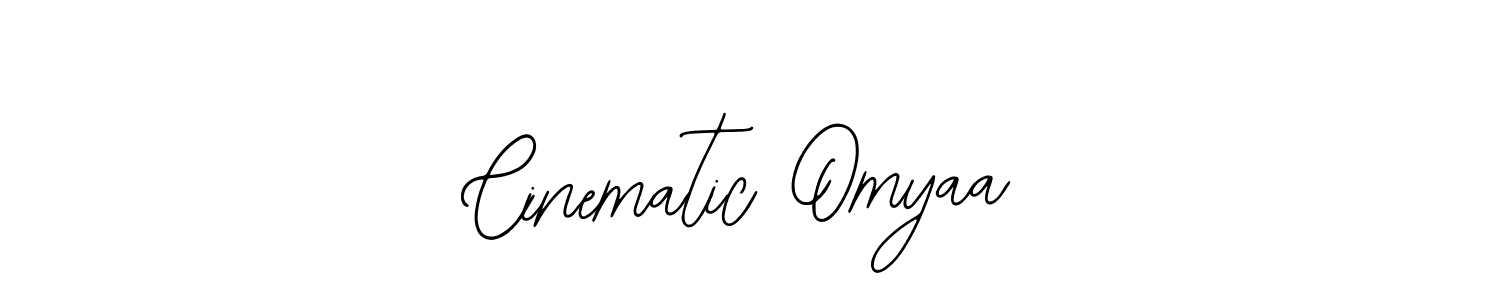 How to make Cinematic Omyaa signature? Bearetta-2O07w is a professional autograph style. Create handwritten signature for Cinematic Omyaa name. Cinematic Omyaa signature style 12 images and pictures png