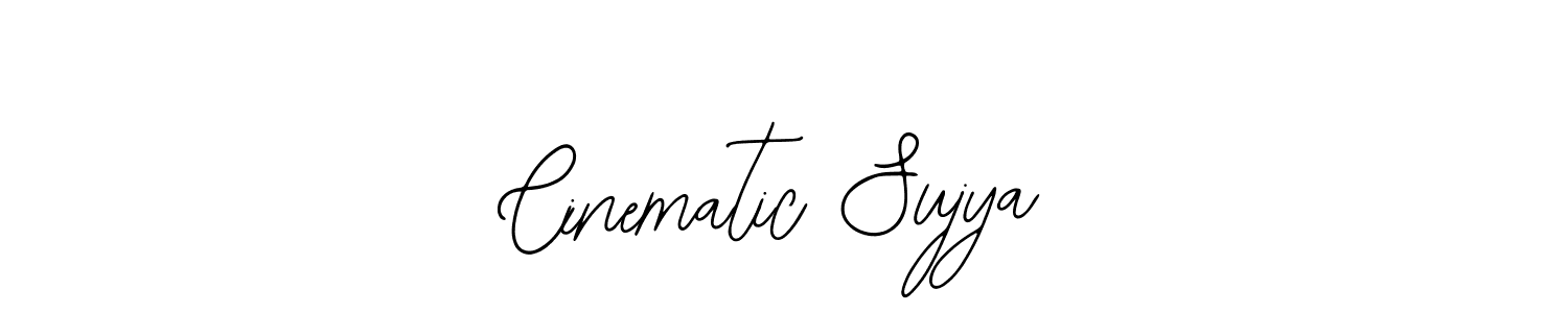 Design your own signature with our free online signature maker. With this signature software, you can create a handwritten (Bearetta-2O07w) signature for name Cinematic Sujya. Cinematic Sujya signature style 12 images and pictures png