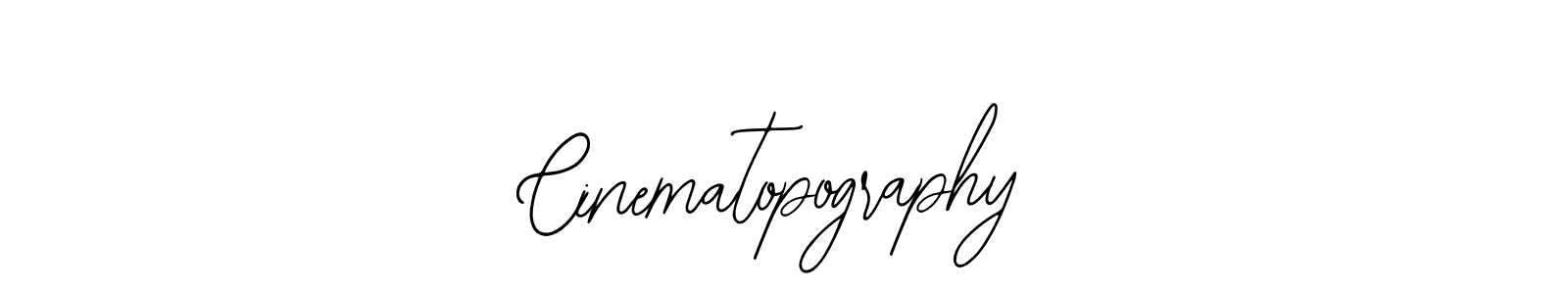 Use a signature maker to create a handwritten signature online. With this signature software, you can design (Bearetta-2O07w) your own signature for name Cinematopography. Cinematopography signature style 12 images and pictures png