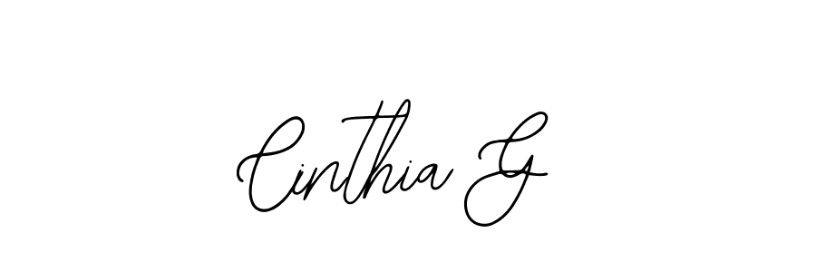 It looks lik you need a new signature style for name Cinthia G. Design unique handwritten (Bearetta-2O07w) signature with our free signature maker in just a few clicks. Cinthia G signature style 12 images and pictures png