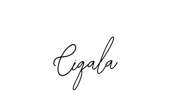 How to make Ciqala name signature. Use Bearetta-2O07w style for creating short signs online. This is the latest handwritten sign. Ciqala signature style 12 images and pictures png