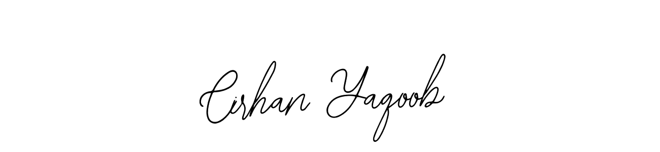 How to Draw Cirhan Yaqoob signature style? Bearetta-2O07w is a latest design signature styles for name Cirhan Yaqoob. Cirhan Yaqoob signature style 12 images and pictures png