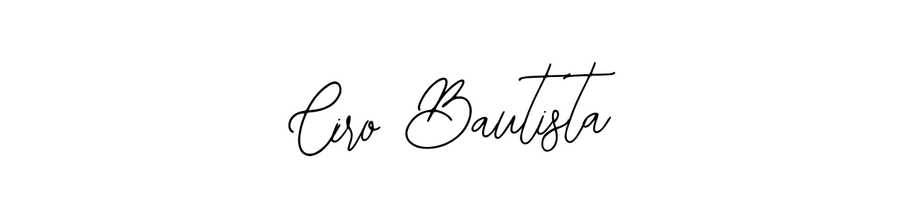Make a beautiful signature design for name Ciro Bautista. With this signature (Bearetta-2O07w) style, you can create a handwritten signature for free. Ciro Bautista signature style 12 images and pictures png