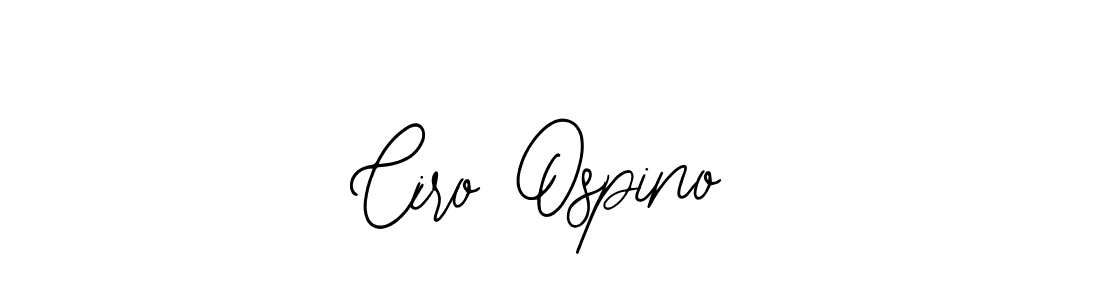 Make a beautiful signature design for name Ciro Ospino. With this signature (Bearetta-2O07w) style, you can create a handwritten signature for free. Ciro Ospino signature style 12 images and pictures png
