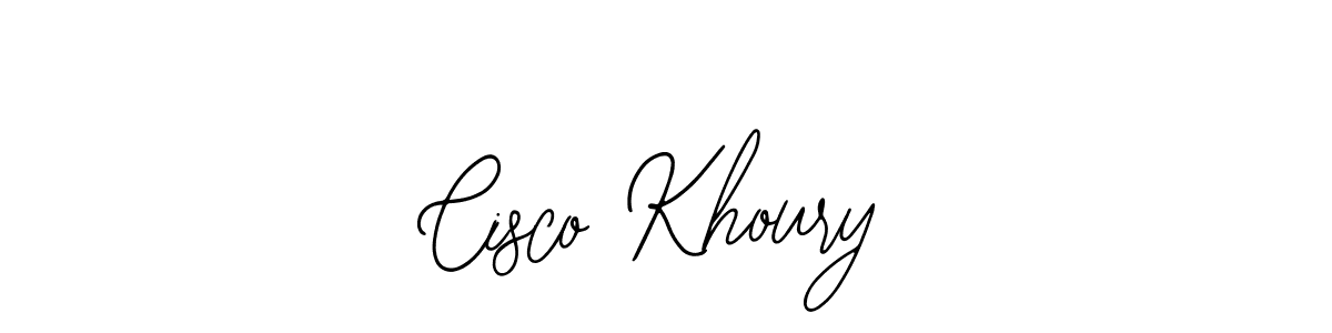 You should practise on your own different ways (Bearetta-2O07w) to write your name (Cisco Khoury) in signature. don't let someone else do it for you. Cisco Khoury signature style 12 images and pictures png