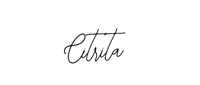How to make Citrita signature? Bearetta-2O07w is a professional autograph style. Create handwritten signature for Citrita name. Citrita signature style 12 images and pictures png