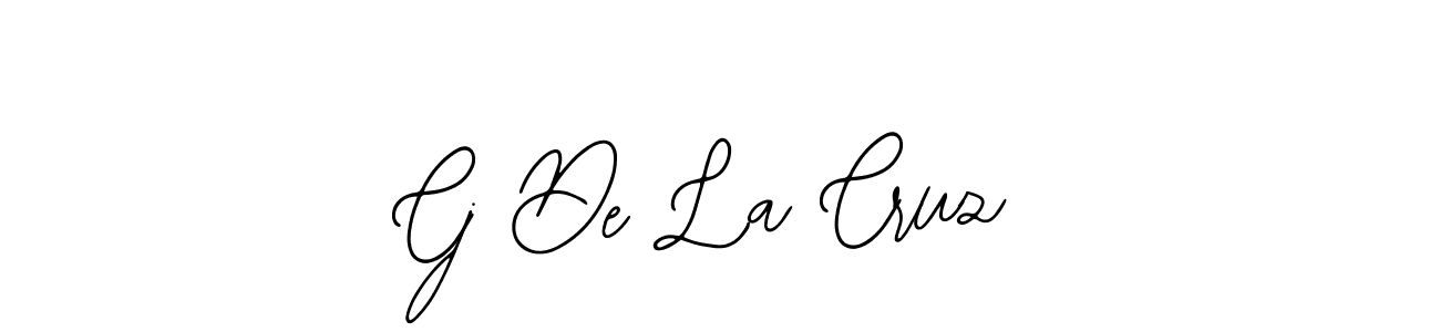 How to make Cj De La Cruz name signature. Use Bearetta-2O07w style for creating short signs online. This is the latest handwritten sign. Cj De La Cruz signature style 12 images and pictures png