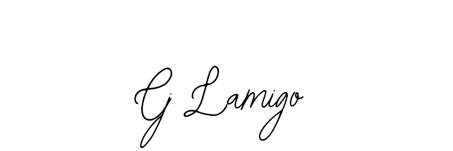 if you are searching for the best signature style for your name Cj Lamigo. so please give up your signature search. here we have designed multiple signature styles  using Bearetta-2O07w. Cj Lamigo signature style 12 images and pictures png