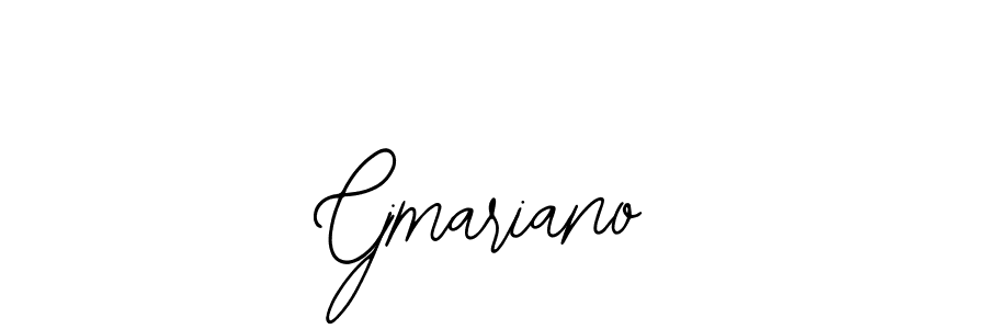 How to make Cjmariano name signature. Use Bearetta-2O07w style for creating short signs online. This is the latest handwritten sign. Cjmariano signature style 12 images and pictures png