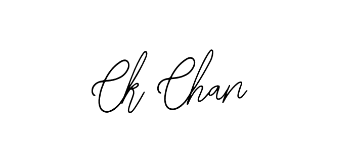 Design your own signature with our free online signature maker. With this signature software, you can create a handwritten (Bearetta-2O07w) signature for name Ck Chan. Ck Chan signature style 12 images and pictures png